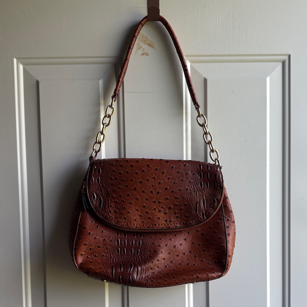 Elegant Brown Leather Handbag